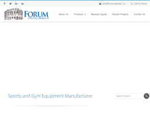 Tablet Screenshot of forumathletic.ca